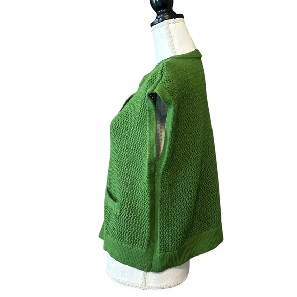 Talbots Mesh Stitch Sweater Shell Women’s SZ Medium in Olive Grove Green - Picture 4 of 7